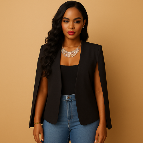 Montrel™ | Blazer ajusté pour femme avec épaules élégantes